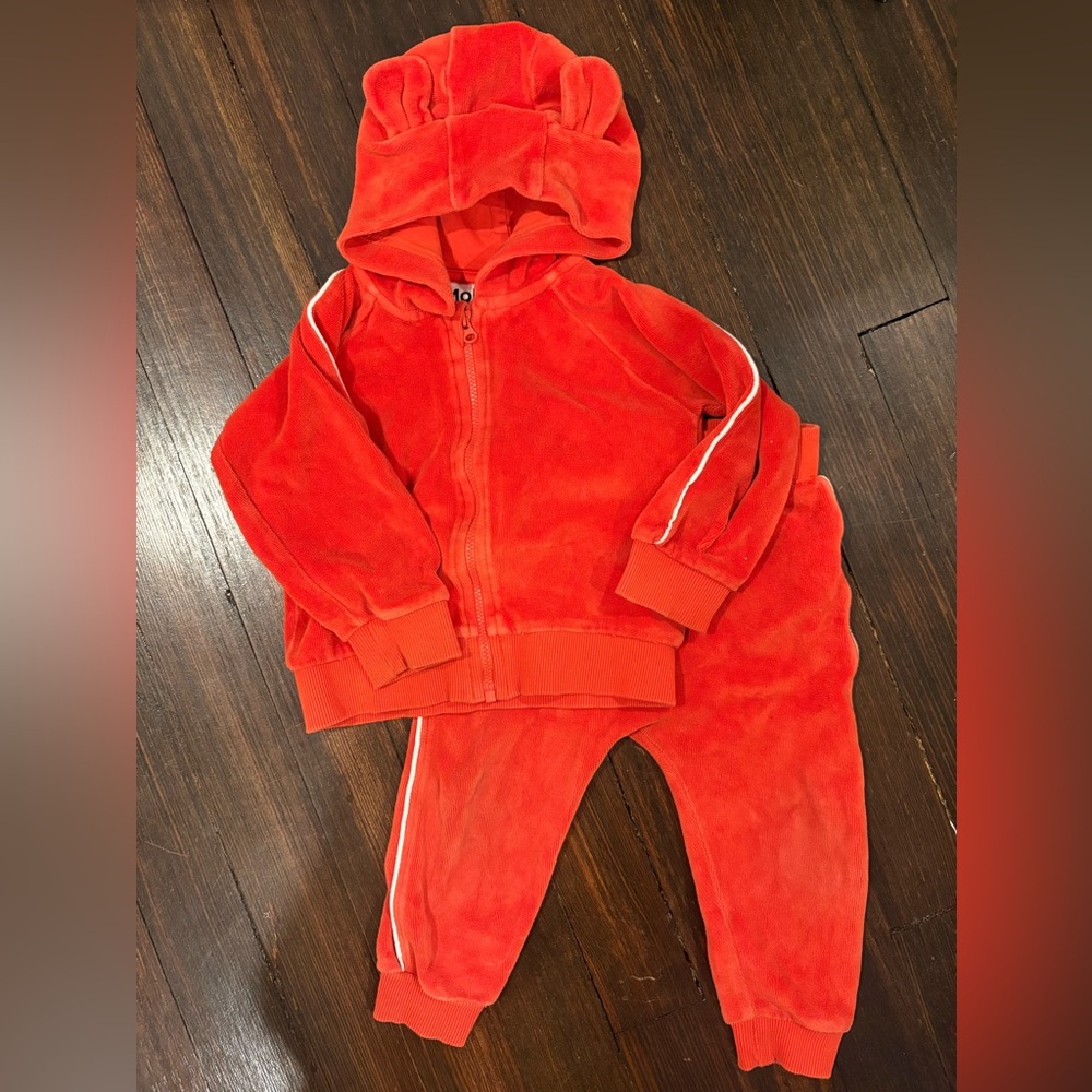 Molo Velour Baby Track Suit, size 80
